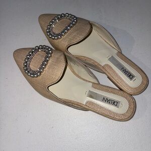 Deltan Luna Grosgraine Dress Slip On Shoes